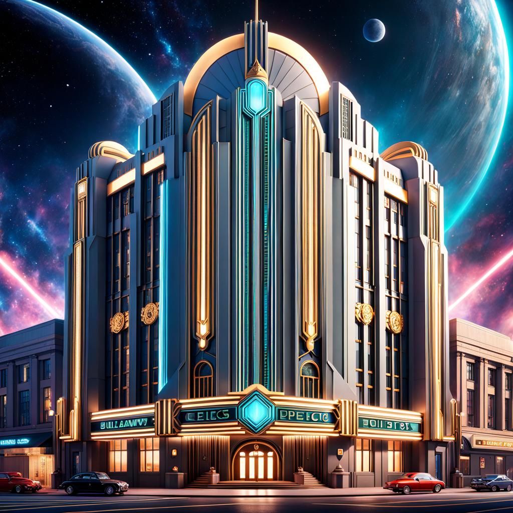 Art Deco Colonies - AI Generated Artwork - NightCafe Creator