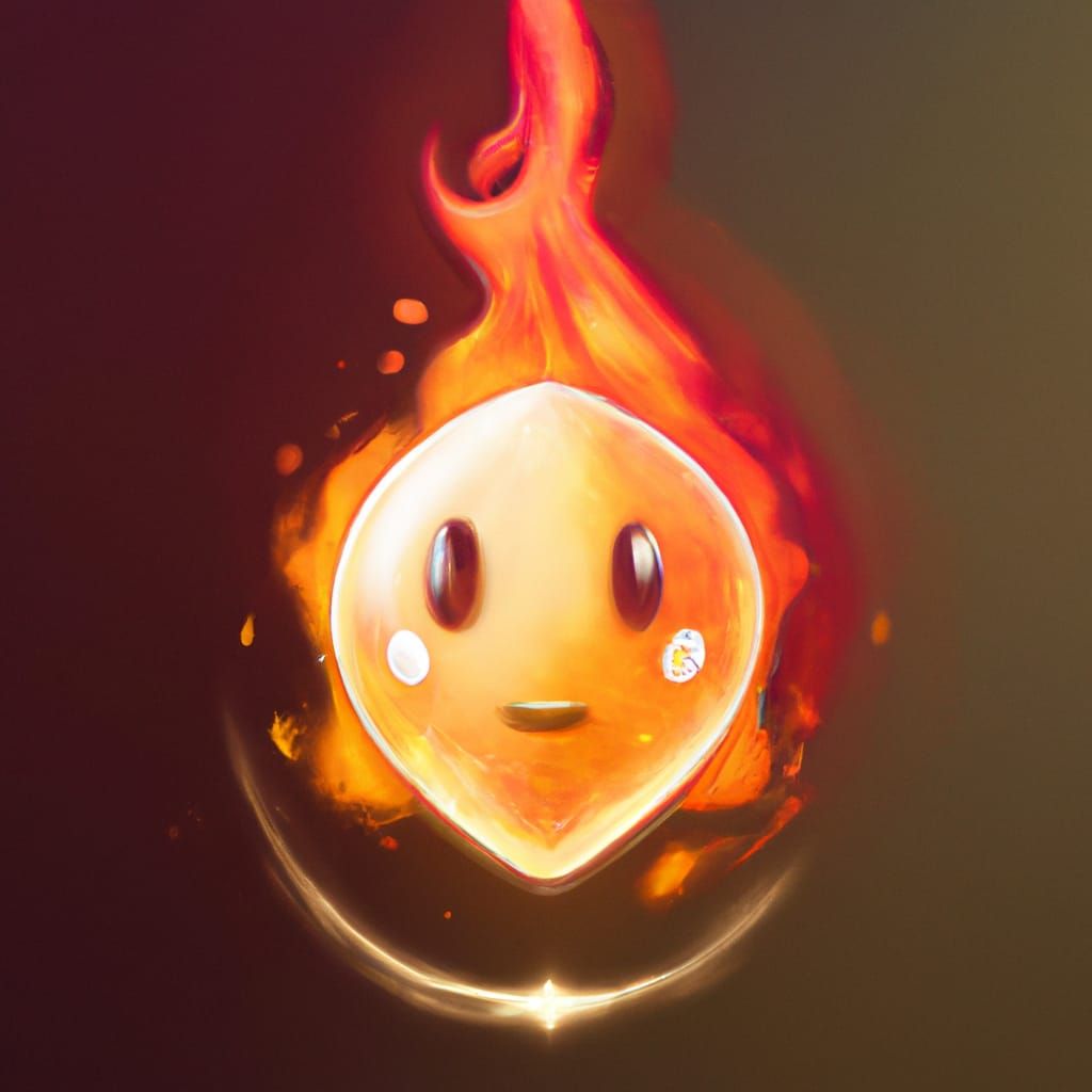 Cute Fire Spirit - Ai Generated Artwork - Nightcafe Creator