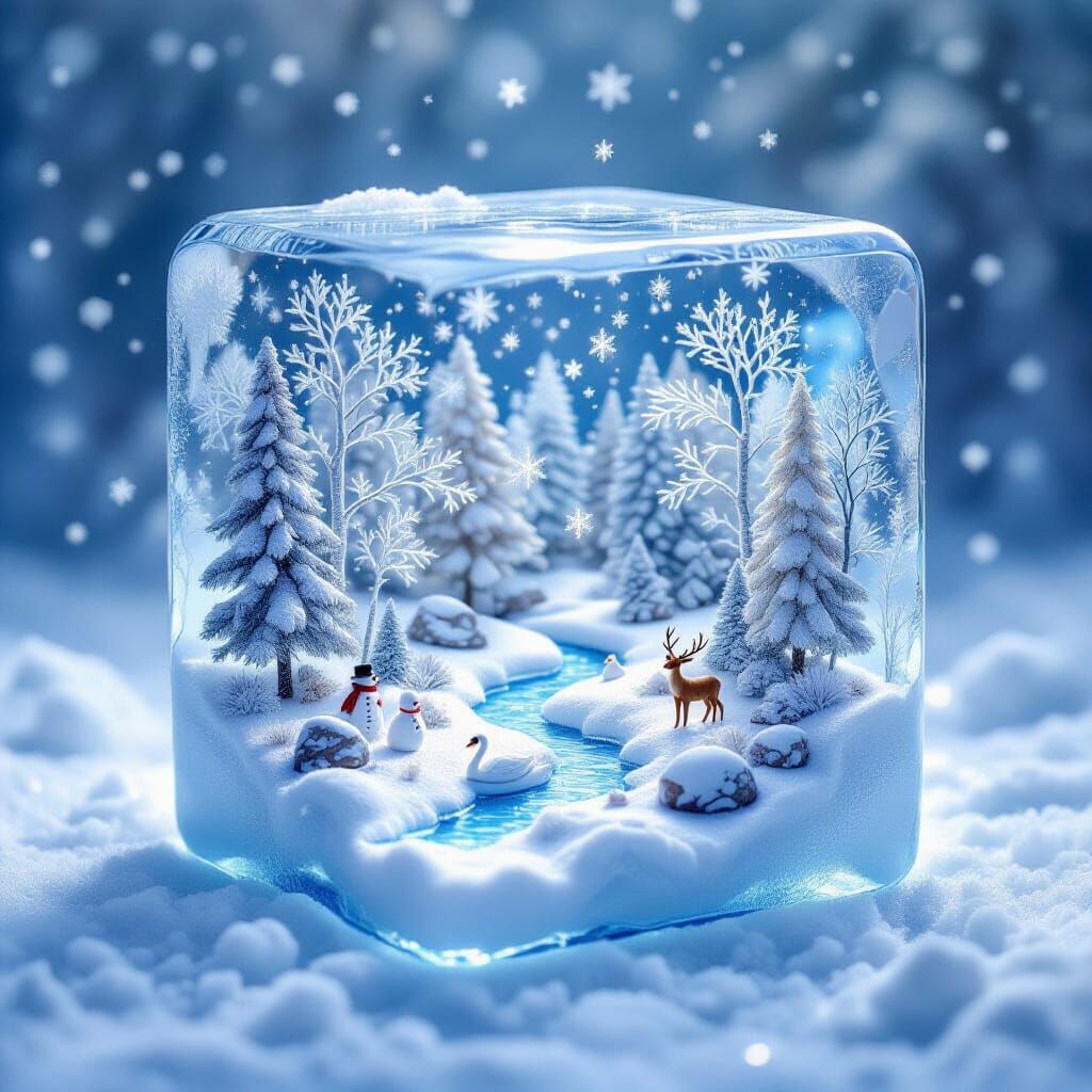 Snowy winter landscape  by @Hit moments