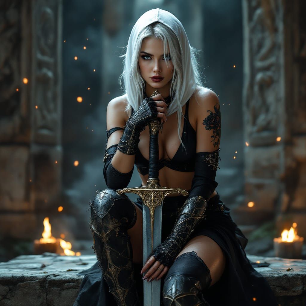 Silver-haired Warrior III