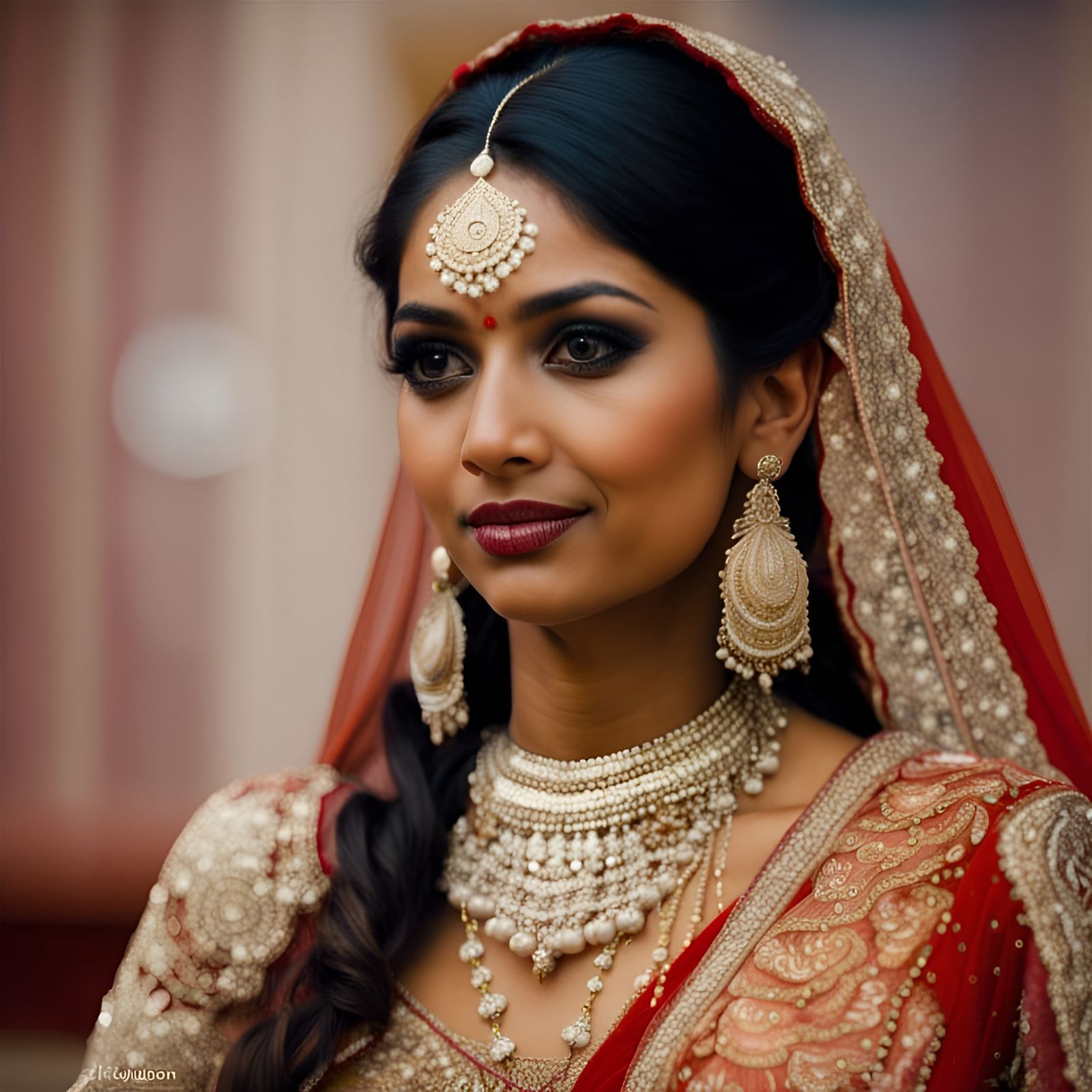 Indian Bride in National costume.  by @Jim Merchant
