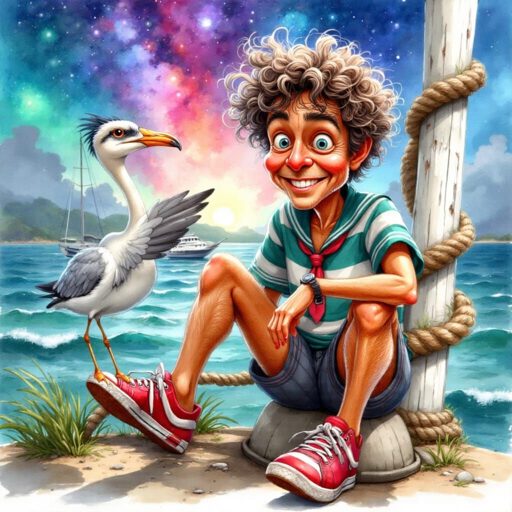 "OK Gullboy - you ready to set sail!!  It's gonna be a great day!!"