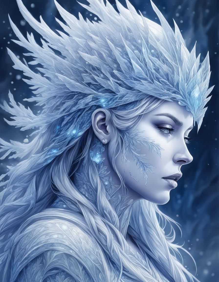 The Frost Queen 1 - AI Generated Artwork - NightCafe Creator