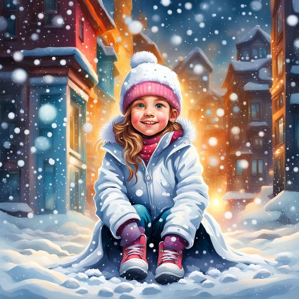 chilling little girl - AI Generated Artwork - NightCafe Creator