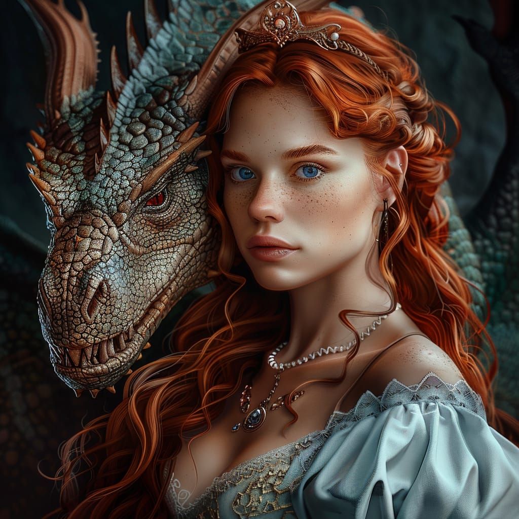 A Maiden With Her Dragon Guardian