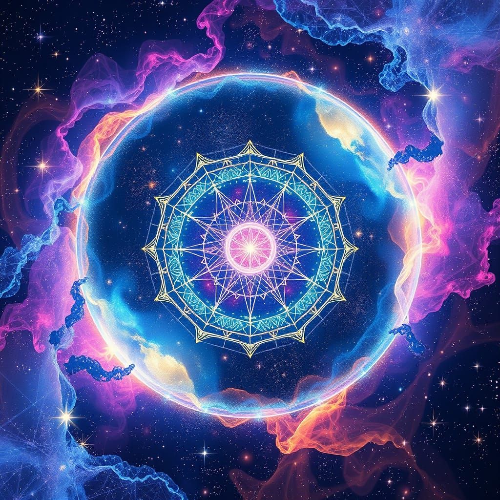 Cosmic Frogs Emerge from Lotus Blooms in Vibrant Holographic...