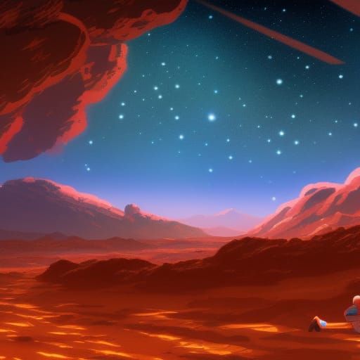 comet shower, nuclear explosion on mars no radiation with a ...