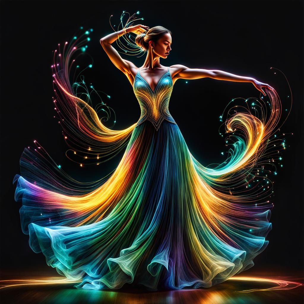Fiber Optic Dancer  by @Thomas