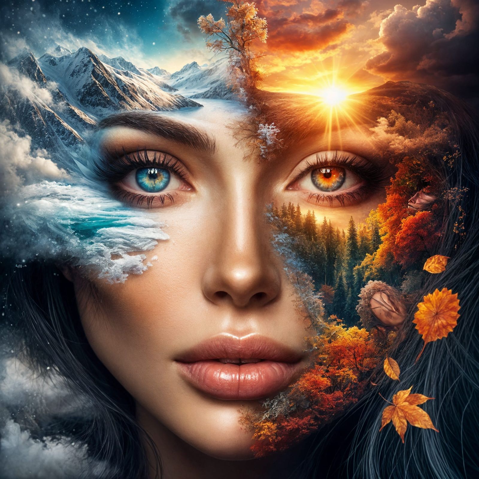 Mother Nature's Seasons  by @Foul Rabbit