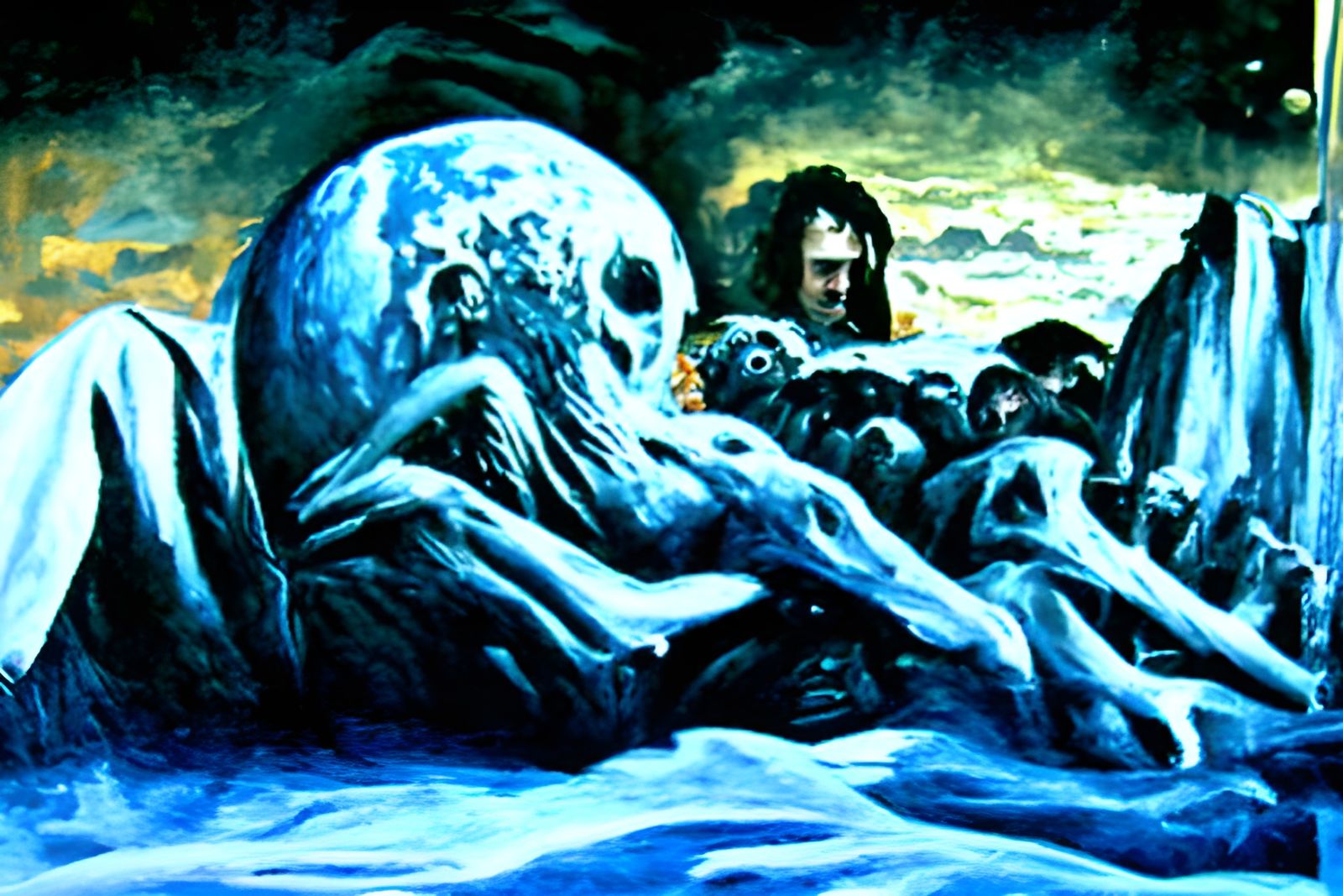 The last person on earth eating the “last meal”