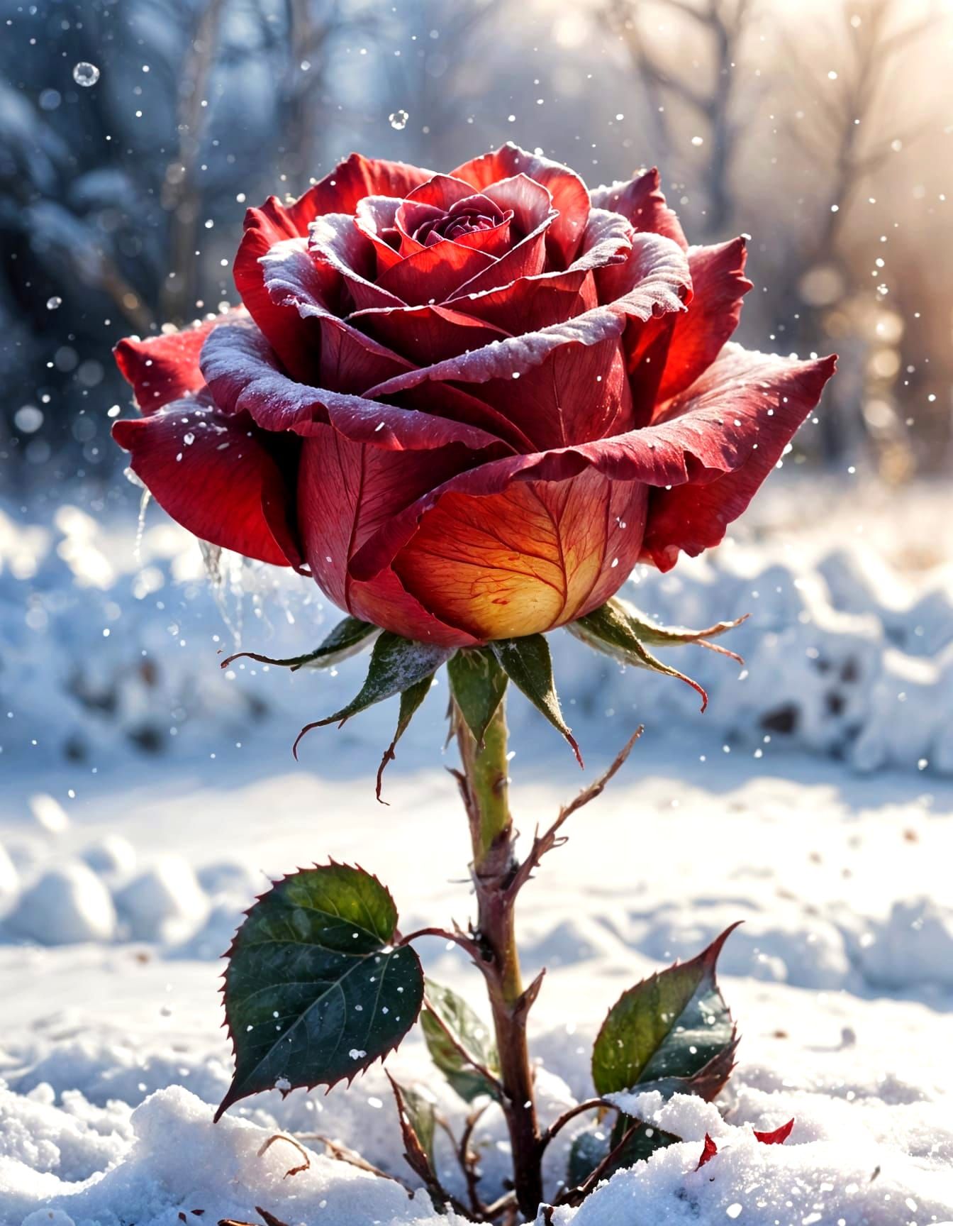 Frozen Bloom  by @John P
