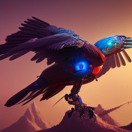 a robotic bird