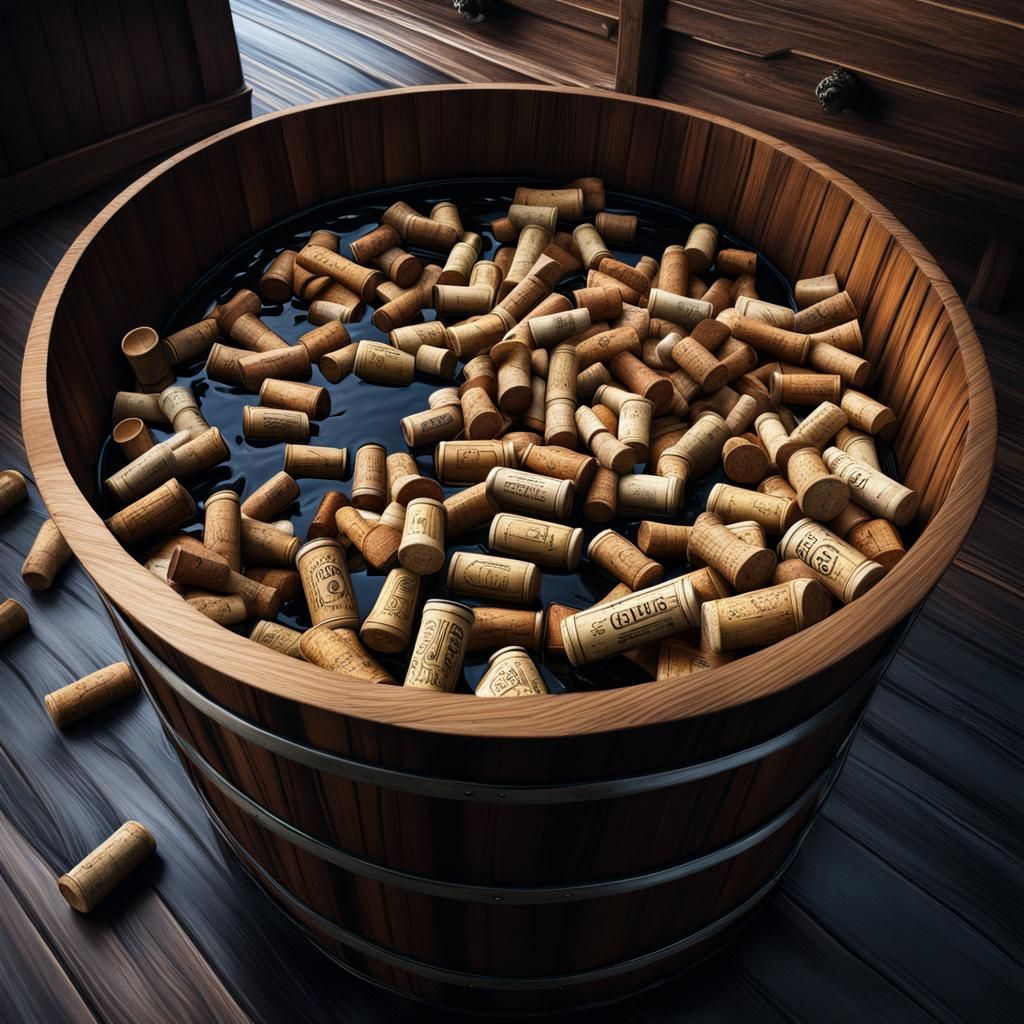 Soaking cork AI Generated Artwork NightCafe Creator