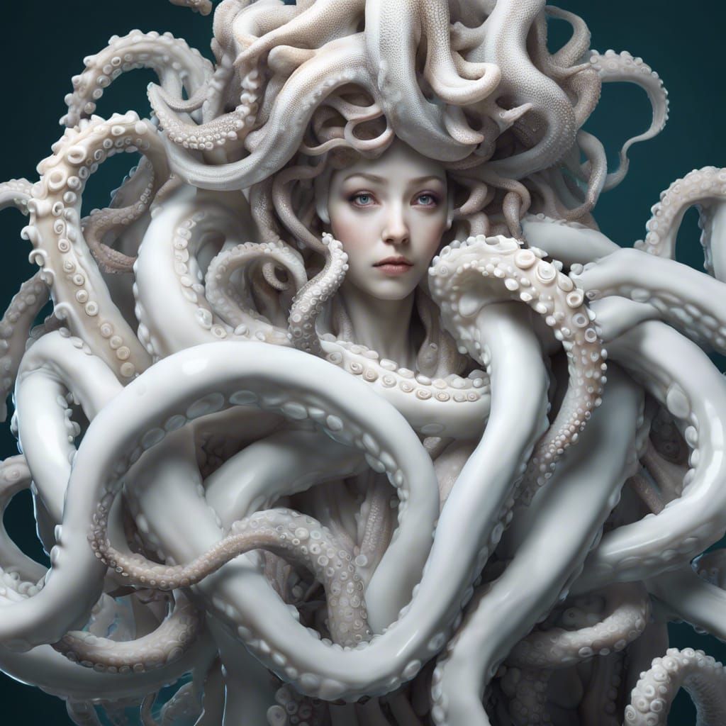 Octopus Porcelain Fairy