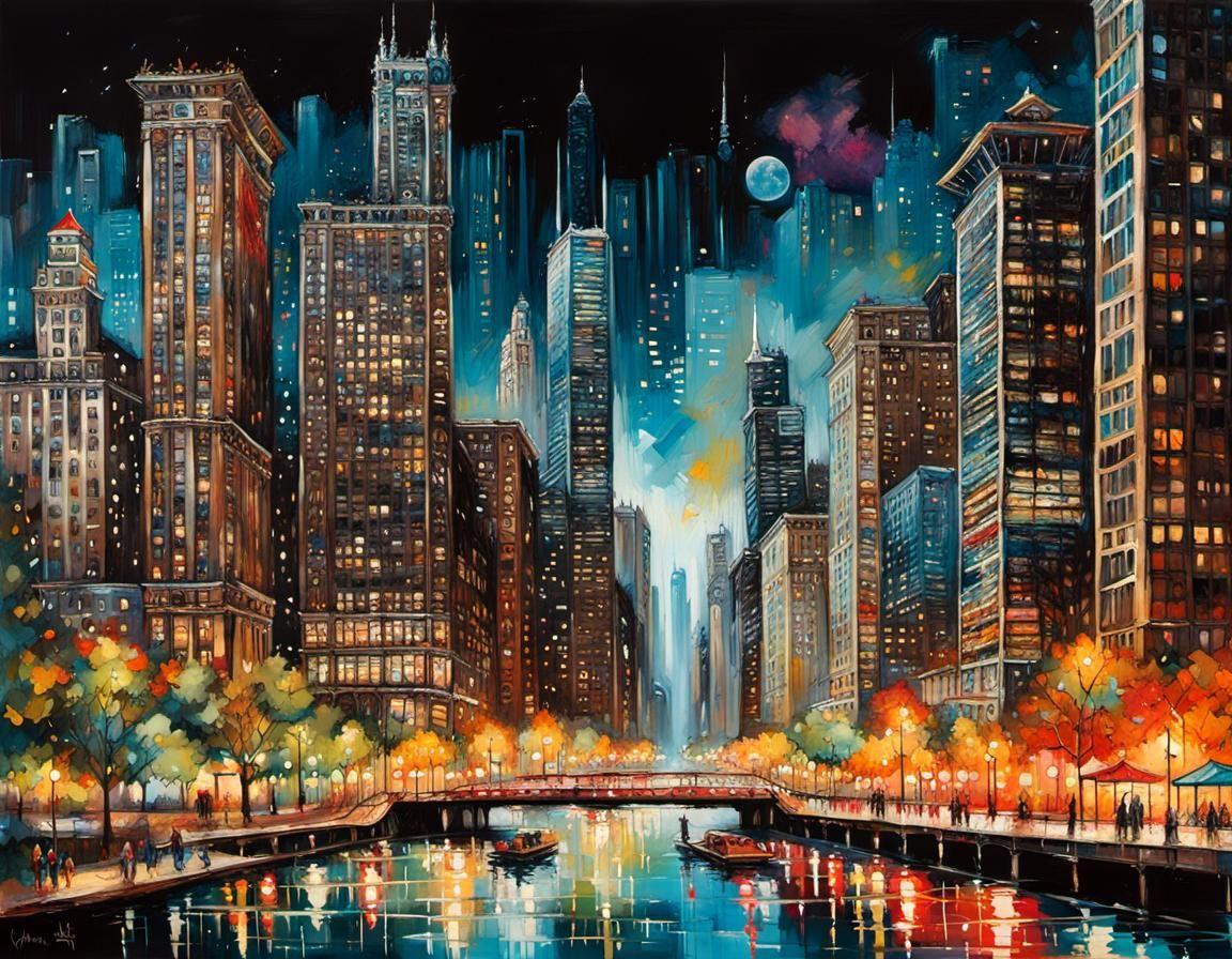 Nighttime Cityscape (#480)  by @Rascal Ron 