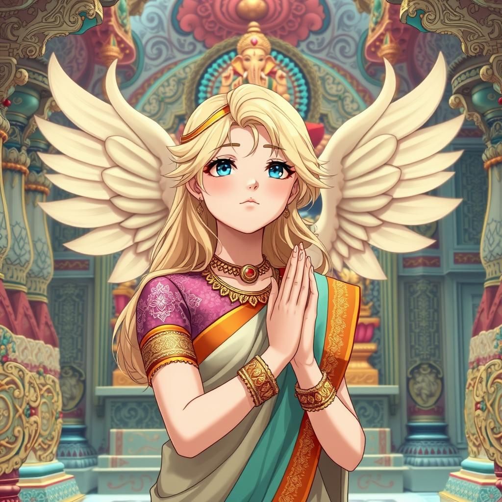 Angel in the temple 🛕😇