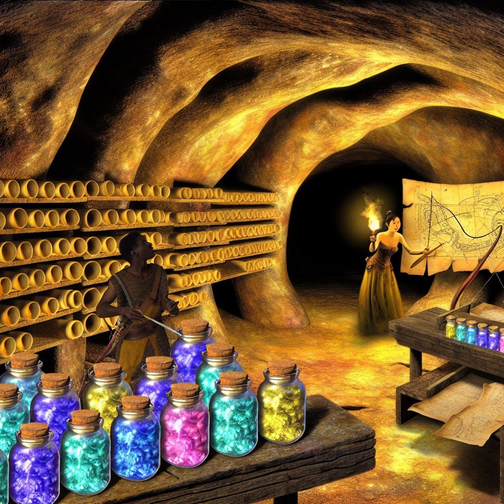 Sena Discovers Ancient Secrets in a Mysterious Cave