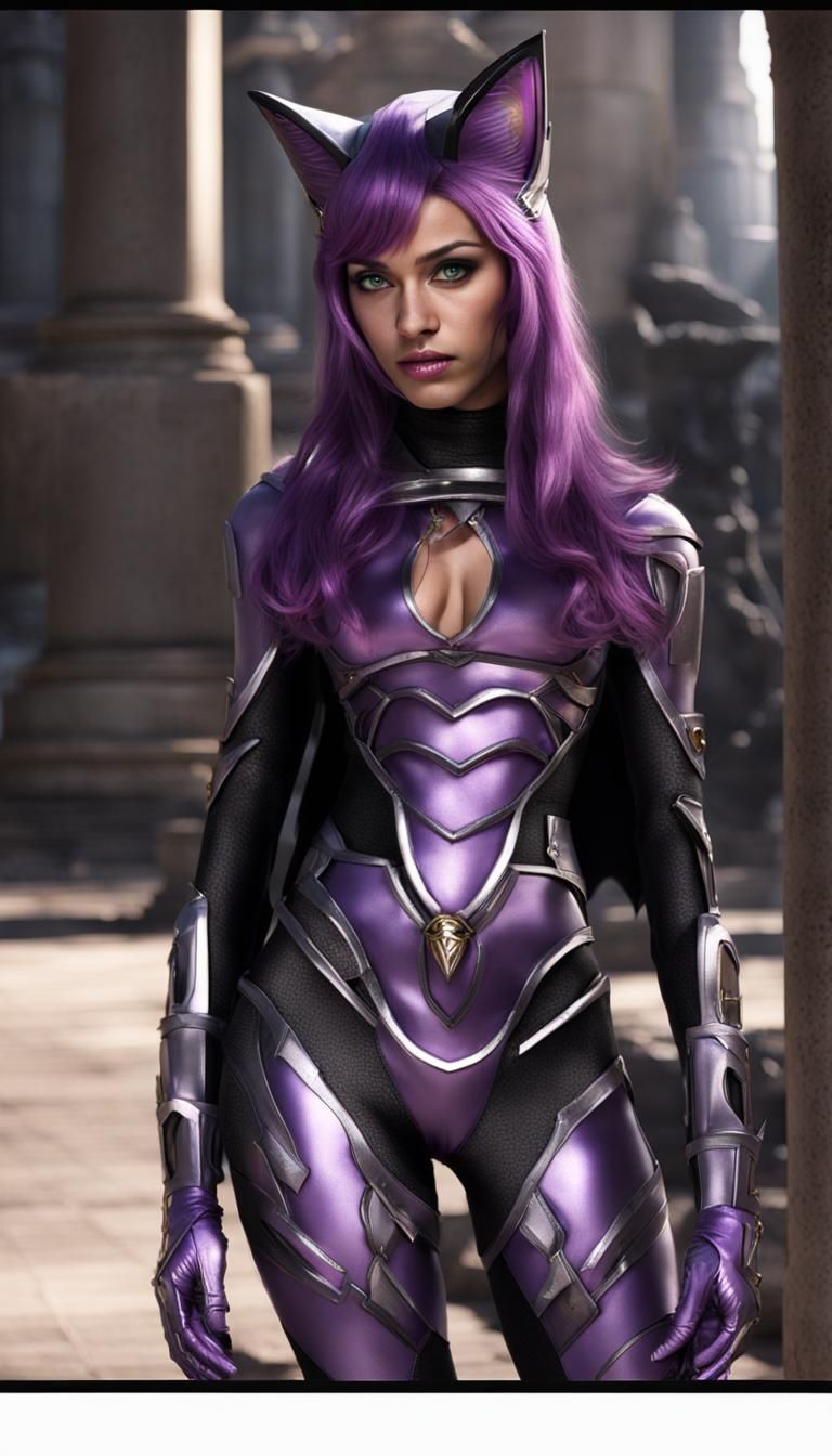 the   amethyst and black Oblivion Power  Ranger