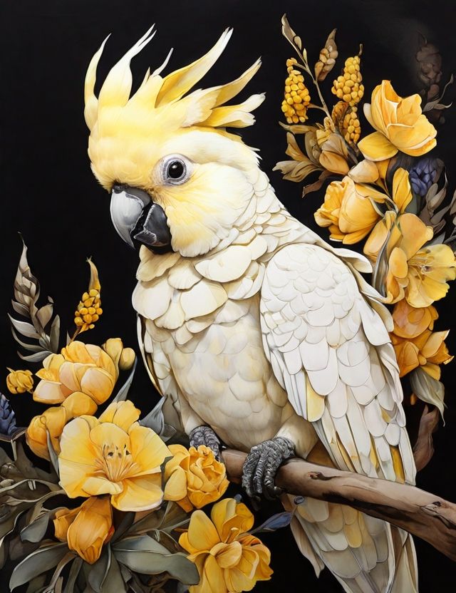 Yellow Crested Cockatoo