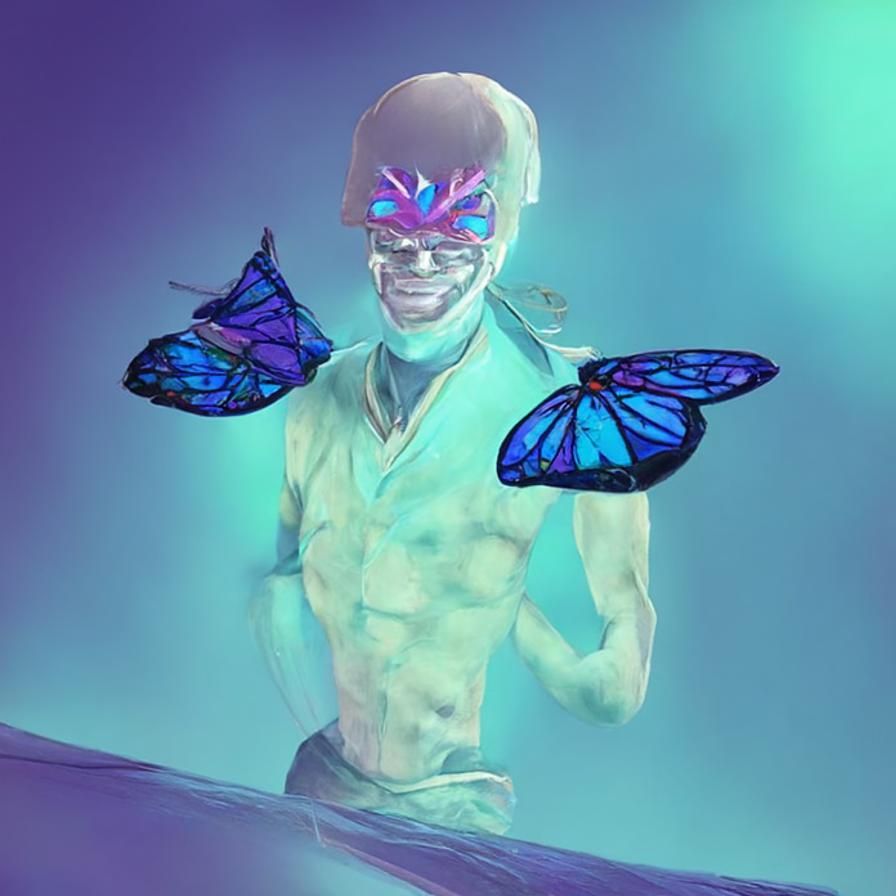 the butterfly man Stable Diffusion Starter AI Generated Artwork