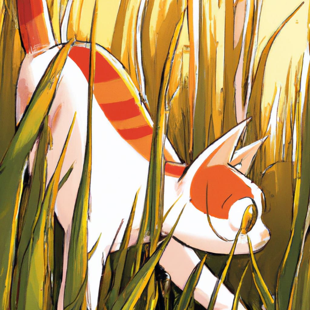 A hunter in the tall grass