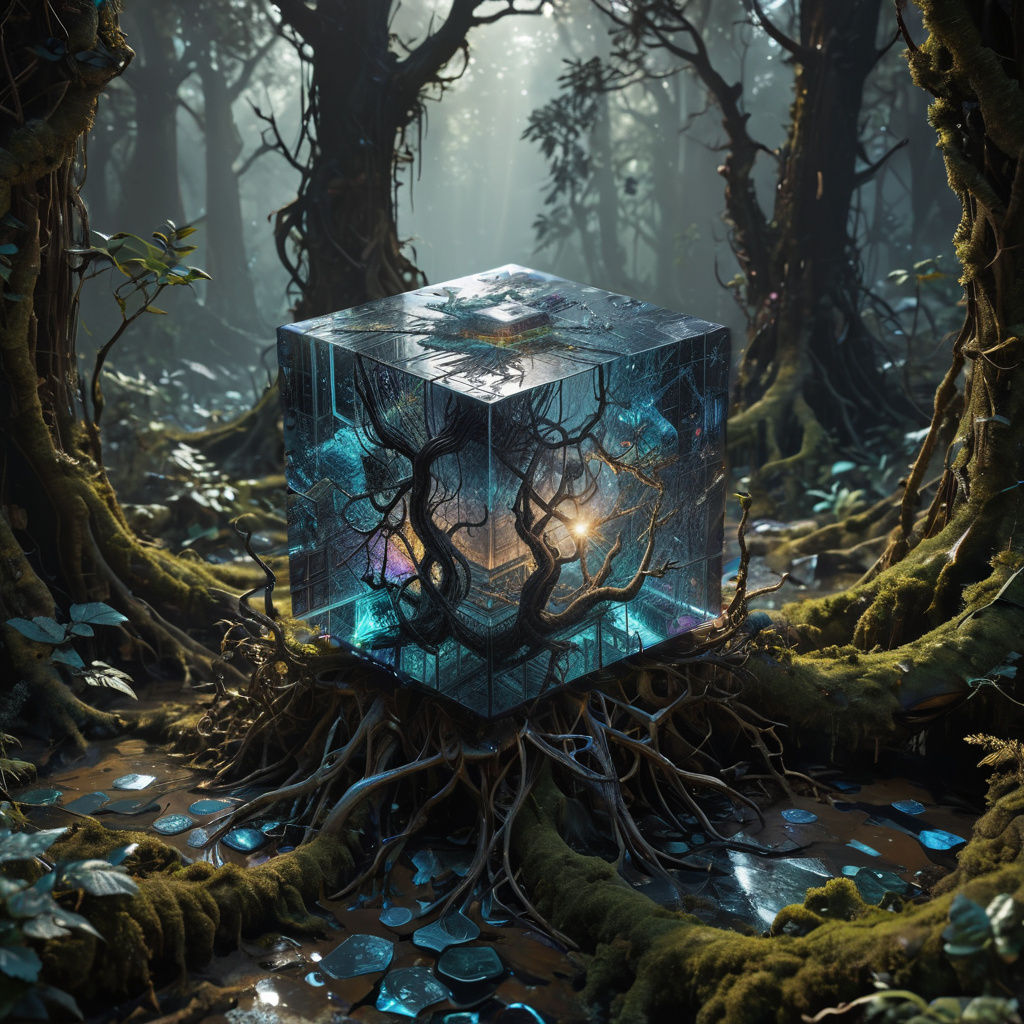 bismuth cubes dye-transfer Masterpiece by Russ Mills, Minjae Lee Chalida Mingmalee Gustave Doré, Anna ...  by @Defenestrated Feather