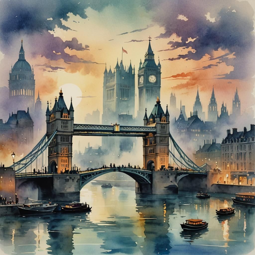 london bridge   by @Hek