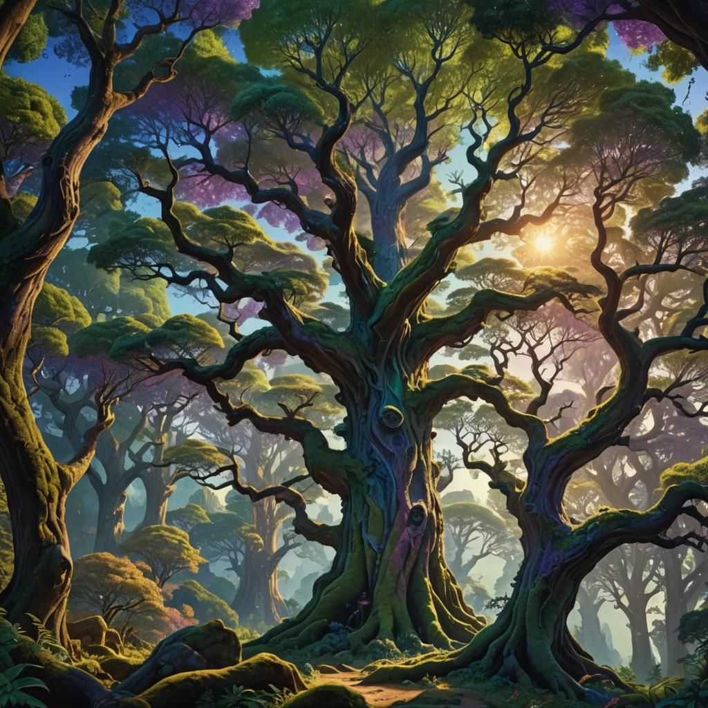 Lush Emerald Earth: A Digital Matte Painting