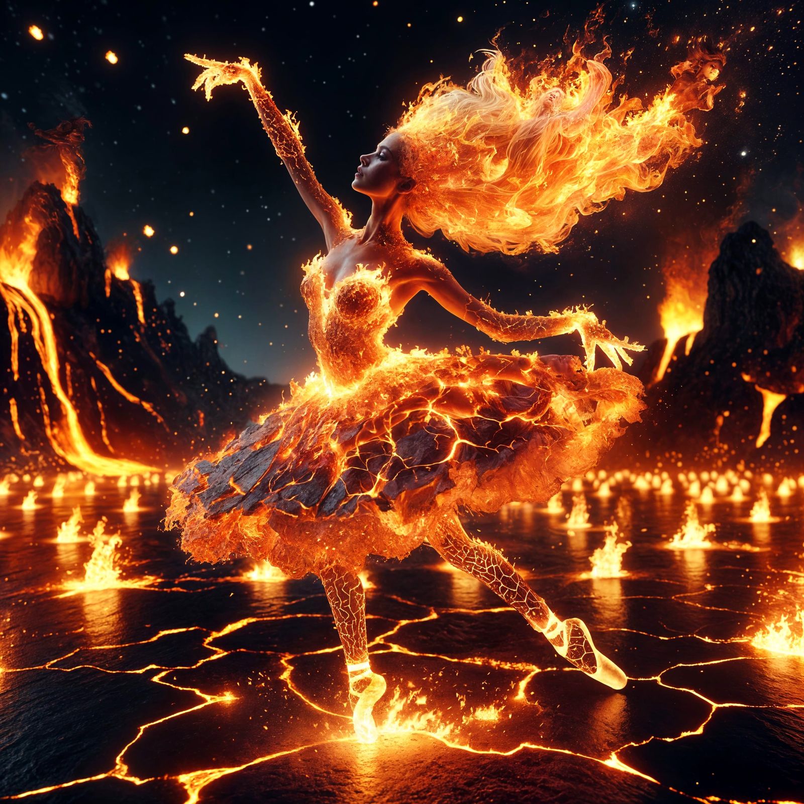 Lava Ballet  by @Ria Hagane