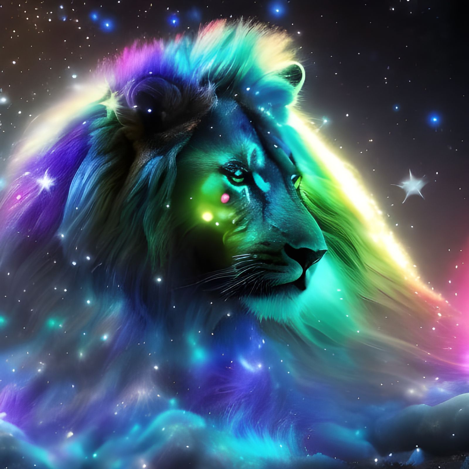 Space Lion - AI Generated Artwork - NightCafe Creator