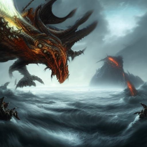 the fury of charybdis, ultra detailed, hyper-realistic
