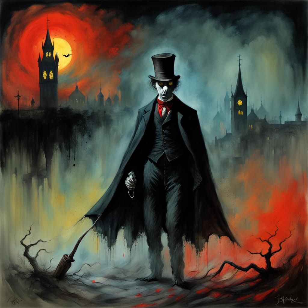 Jack The Ripper the vampire slayer by Zdzislaw Beksinski Joa...