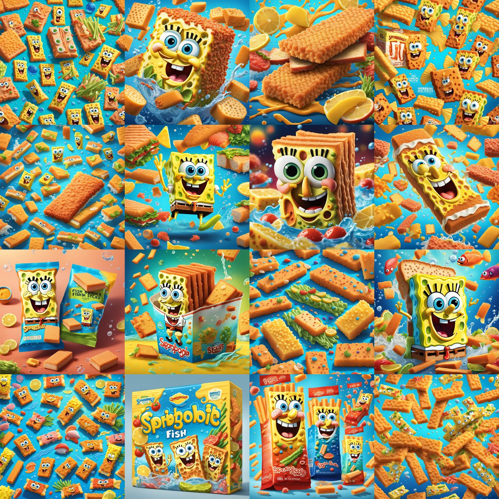 SpongeBob Fish Sticks Food Package