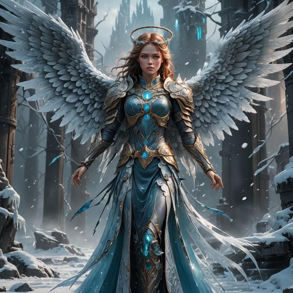 Angel with the ice eyes