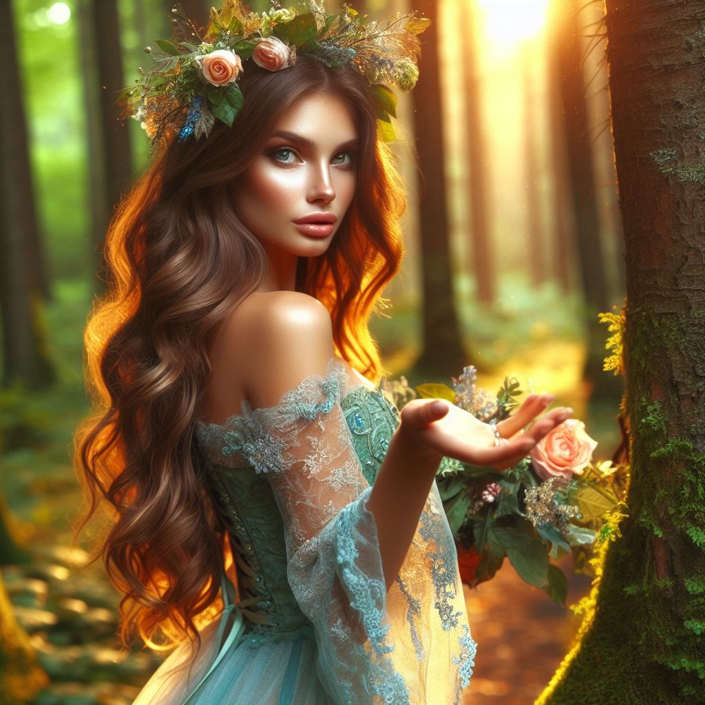 The forest nymph beckons you