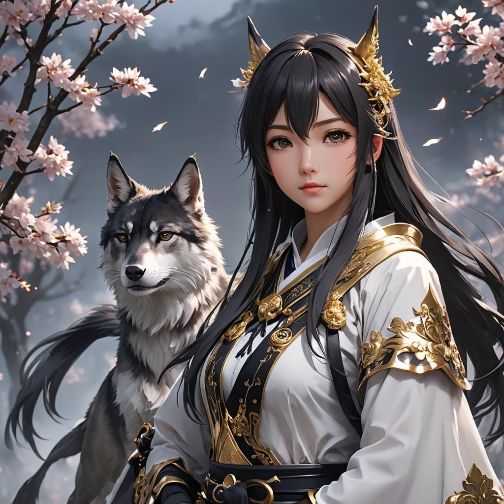 中國傳統俠女，穿著鎧甲