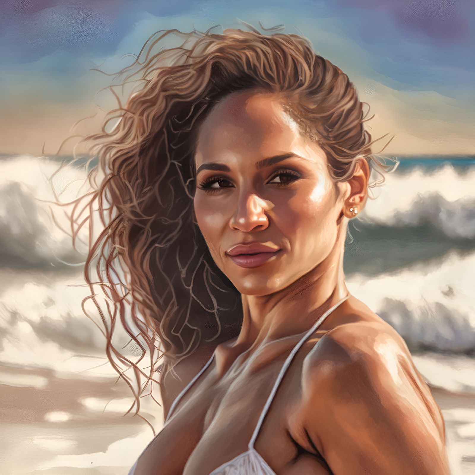 Midjourney: Not Quite J-Lo at the Beach Again
