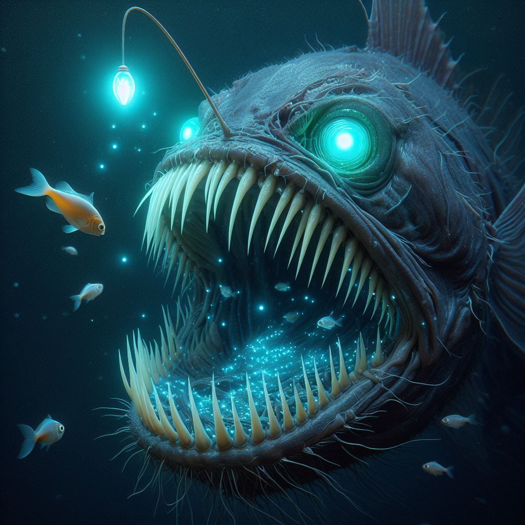 A deep-sea anglerfish