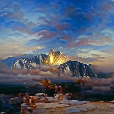 Mount Olympus at dawn