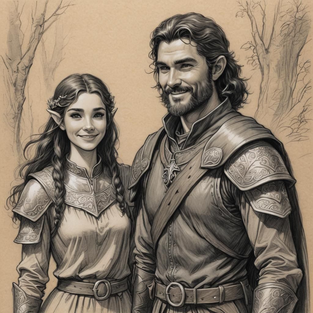 a portrait with a friend