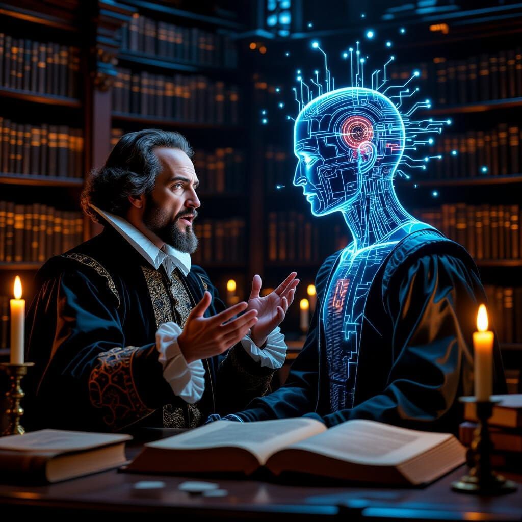 Shakespeare vs AI: A Digital Art Debate