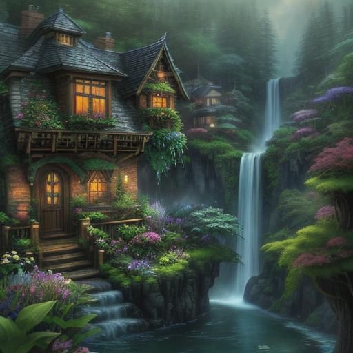 #Nomes
#magical Waterfall Garden
# Cute Nome Homes