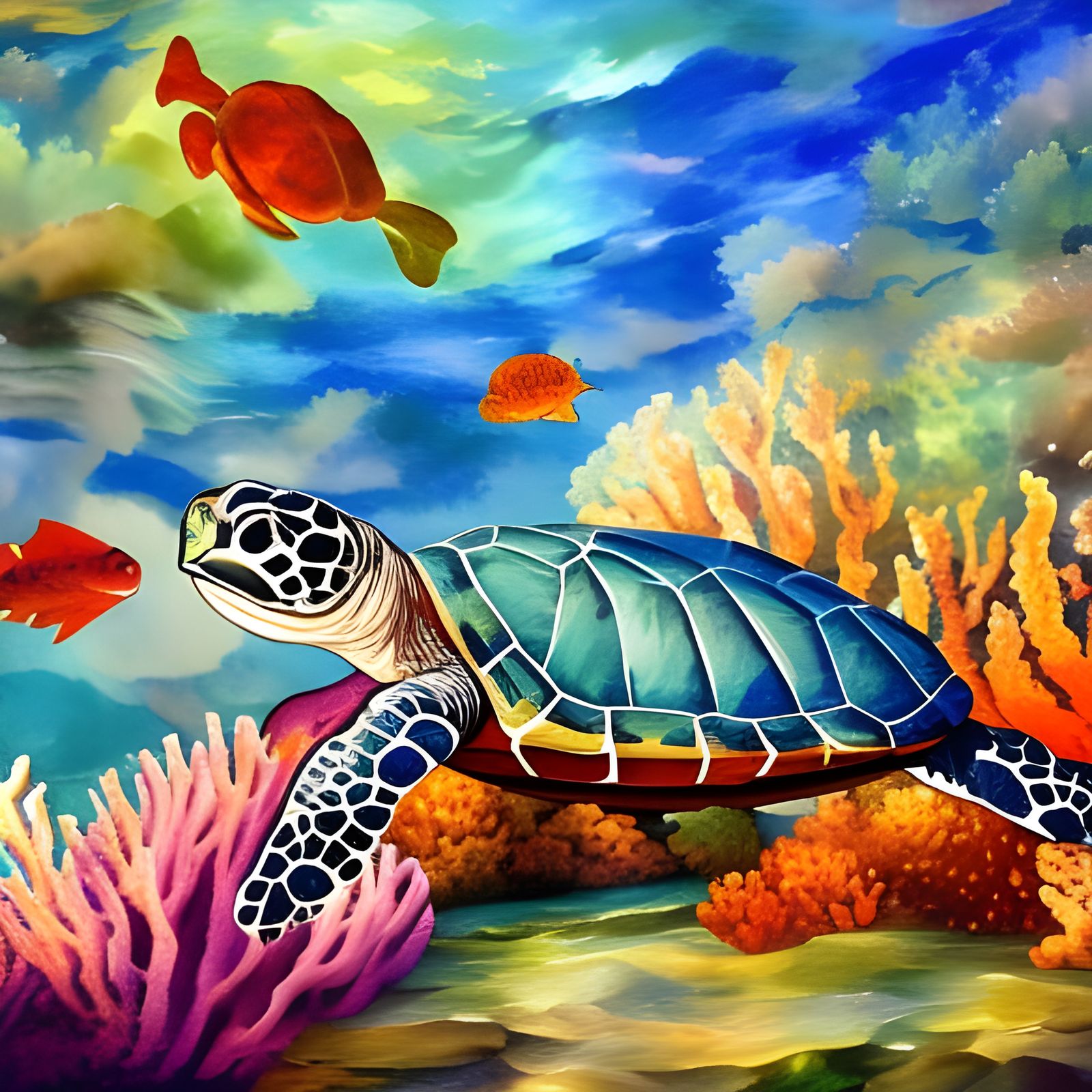 water turtle💙