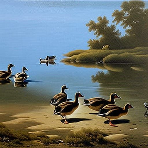 Ducks - AI Generated Artwork - NightCafe Creator