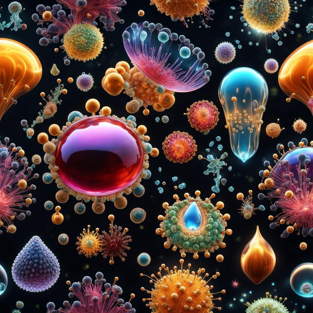 crystalline amoebas    by @undefined