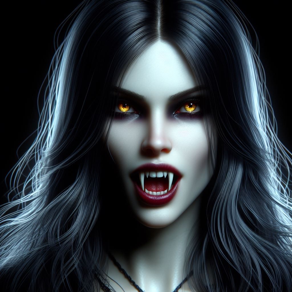 That Vampire Smile - AI Generated Artwork - NightCafe Creator