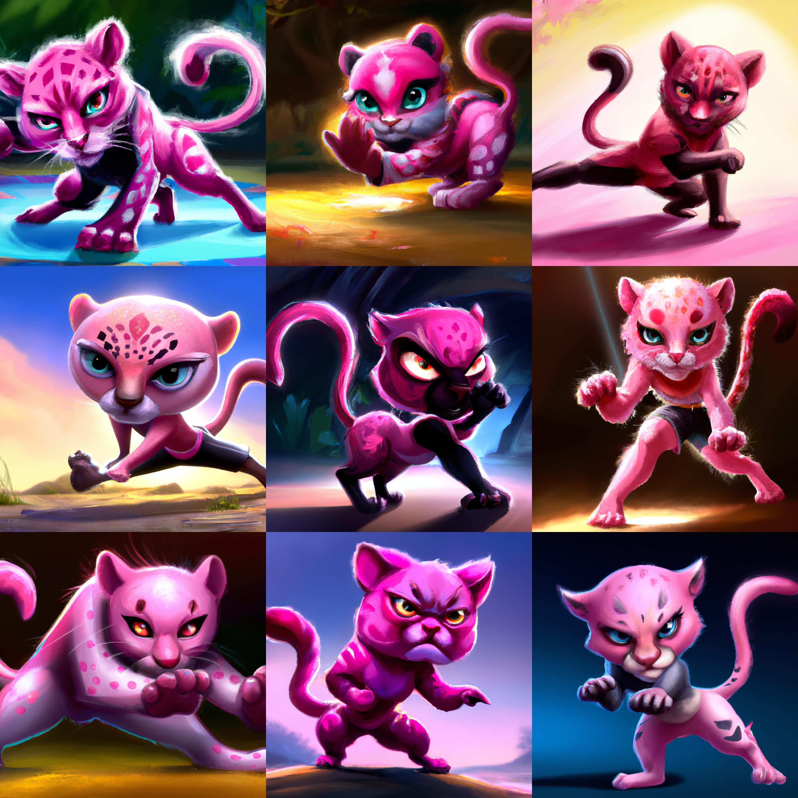 Pink Panther Inspired - AI Generated Artwork - NightCafe Creator