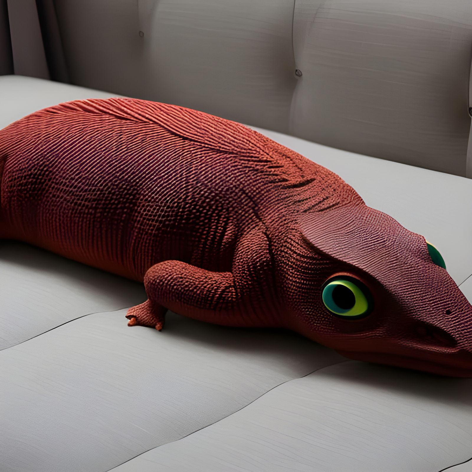 Nice, Comfy Pillow Lizard - AI Generated Artwork - NightCafe Creator