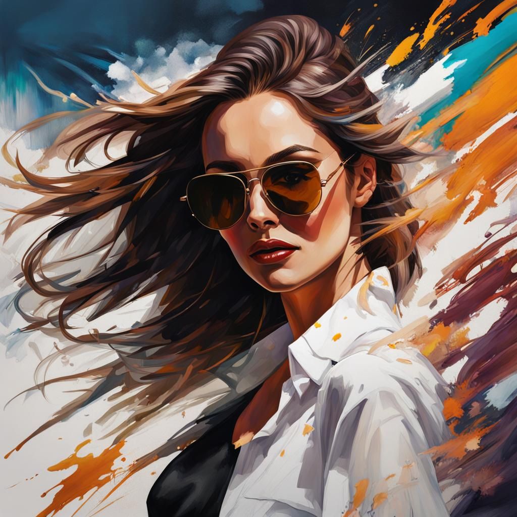 wind in her hair