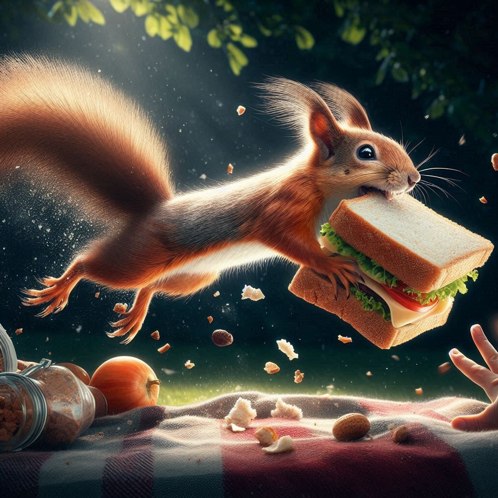 Stealing from a picnic